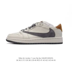 Jordan Air Military Blue Low OG SP Reverse Swoosh AJ1 Retro Sneakers