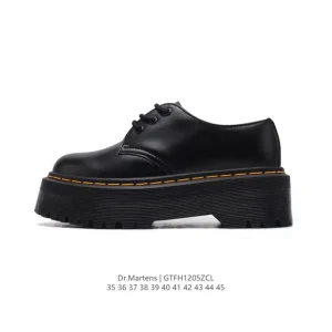 Dr Martens Unisex Classic Leather Platform Boots with Chunky Sole