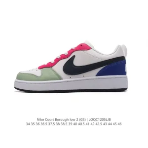 Nike Court Borough Low 2 GS Retro Basketball Lifestyle Sneakers