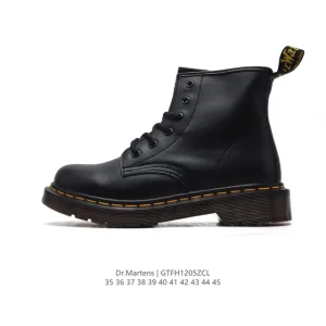 Dr Martens Unisex Classic Leather High-Top Boots with Chunky Sole
