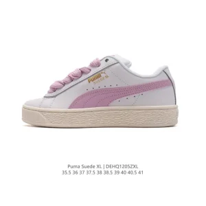 PUMA Suede XL Low-Top Retro Sneakers for Women with Thick Sole
