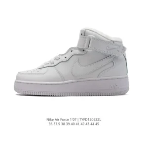 Nike Air Force 1 High 07 White Leather High-Top Sneakers for Men and Women