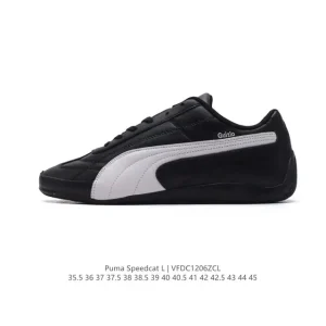 Danielle Guizio x PUMA Speedcat Black White Low Top Racing Sneakers