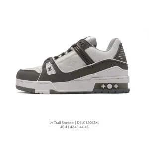 Louis Vuitton Trainer Sneaker Low Fashion Thick Sole Leather Shoes