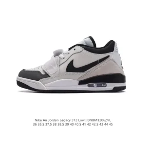 Jordan Legacy 312 Low Men's Basketball Shoes Black White Sneakers