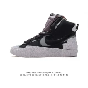 Nike Sacai Blazer Mid Collaborative Layered High Top Sneakers