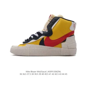 Nike Sacai Blazer Mid KAWS Collaboration Deconstructed Layered Sneakers