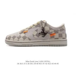 Nike Dunk Low Retro Louis Vuitton Collaboration Vintage Basketball Sneakers