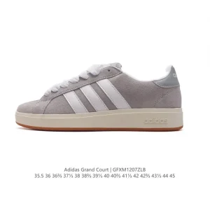 Adidas Neo Grand Court Lazy Egg Collaboration White Low Top Sneakers