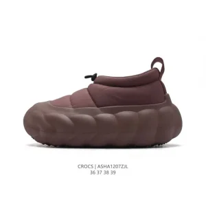 Crocs Chunky Platform Boots with Drawstring for Winter Fashion
