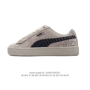 PUMA Suede XL Low-Top Retro Casual Sneakers with Thick Sole