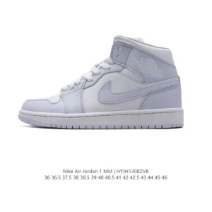 Nike Air Jordan 1 Mid Men's Women's Basketball Shoes Retro High Top Sneakers