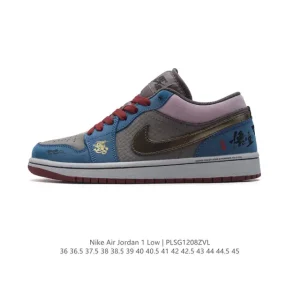 Jordan AJ1 Low Black Myth Cloud Dragon Retro Basketball Shoes