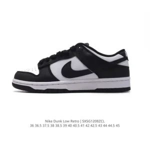 Nike Dunk Low Retro Vintage Leather Court Skateboard Shoes