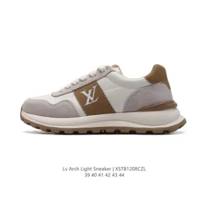 Louis Vuitton Run Away Men's Breathable Mesh Sneakers with Thick Sole