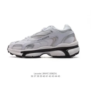 Lacoste Men's Women's Thick Sole Old Dad Shoes Breathable Mesh Sneakers
