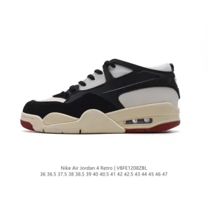Jordan Air 4 Retro OG Low Top Casual Basketball Shoes for Men and Women