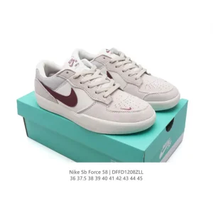 Nike SB Force 58 Skateboarding Shoes with Vulcanized Sole and Breathable Vents