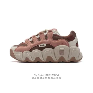 FILA Women's Cat Paw Chunky Sneakers Breathable Mesh Retro Dad Shoes