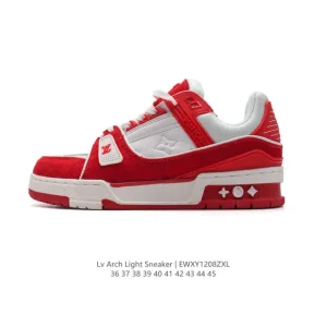 Louis Vuitton Trainer Sneaker Low Fashion Thick Sole Comfortable Leather Shoes