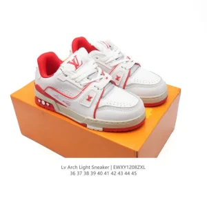 Louis Vuitton Trainer Sneaker Low Fashion Thick Sole Leather Shoes