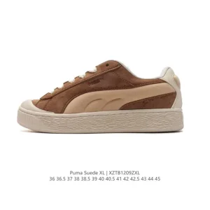 PUMA Suede XL Low Top Retro Casual Sneakers with Thick Sole