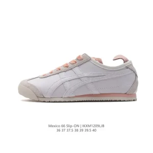 ASICS Onitsuka Tiger Mexico 66 Slip On Women's Retro Comfort Sneakers