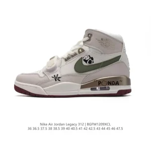 Jordan Legacy 312 Low Men's Basketball Shoes Classic Leather Sneakers