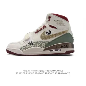 Jordan Legacy 312 High Top Basketball Shoes Classic Leather Air Cushion