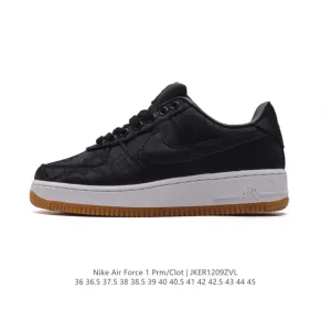 Nike Air Force 1 CLOT Fragment Design JT Premium Black Silk