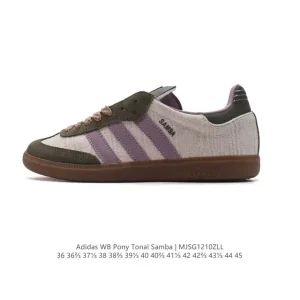 Adidas Wb Pony Tonal Samba Sneakers Classic Three Stripes Retro Football Style