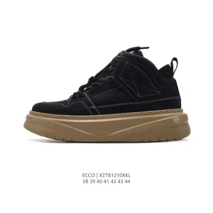 ECCO Men's Casual Thick Sole Height Increase Sneakers Boots