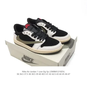 Jordan Air 1 Low OG SP Military Blue Reverse Swoosh Retro Basketball Shoe