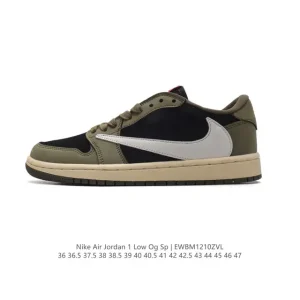 Jordan Military Blue Low OG SP Reverse Swoosh AJ1 Retro Basketball Shoe