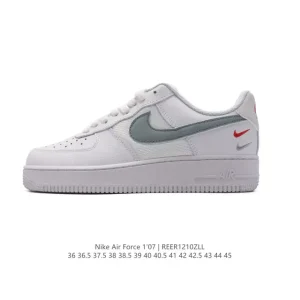 Nike Air Force 1 '07 Low FD0666 White Leather Sneakers with Air Cushion