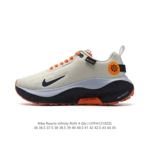 Nike Reactx Infinity Run 4 Running Shoes with Wide Forefoot and Cushioned Sole