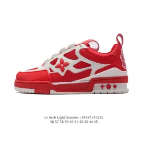 Louis Vuitton Skate Sneaker Grained Leather Mesh 2024 Fall Winter Collection