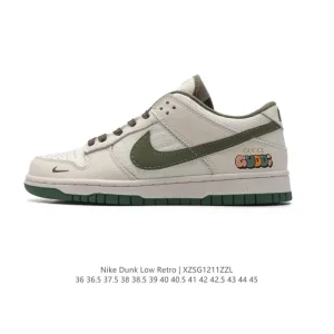 Nike Dunk Low Retro Gucci Collaboration Vintage Basketball Skateboarding Shoes