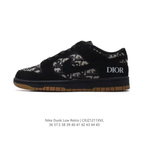 Nike Dunk Low Retro Dior Collaboration Vintage Basketball Skateboarding Shoes