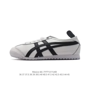 ASICS Onitsuka Tiger Mexico 66 Classic Leather Sneakers for Men and Women