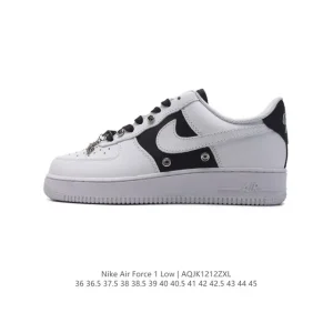 Nike Air Force 1 Low White Leather Sneakers for Men and Women