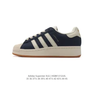 Adidas Originals Superstar XLG Platform Leather Shoes for Men and Women