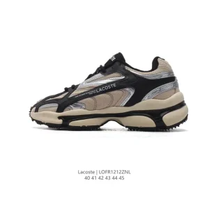 Lacoste Men's Chunky Sole Fashion Sneakers with Breathable Mesh Upper