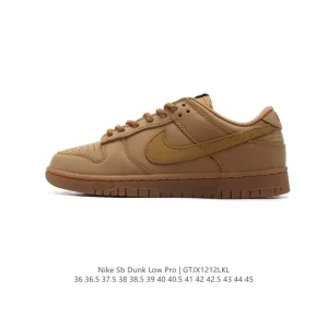 Nike SB Dunk Low Pro Vintage Leather Skate Shoes for Men and Women