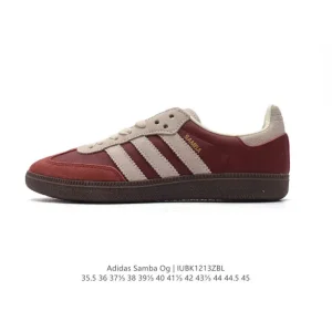 Adidas Samba OG Classic Leather Sneakers White T-Toe Shoes