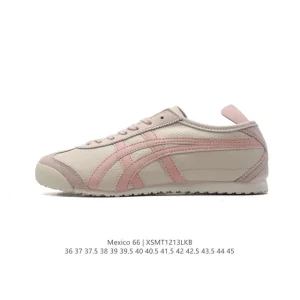 ASICS Onitsuka Tiger Mexico 66 Classic Retro Leather Sneakers for Men and Women