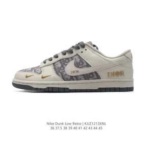 Nike Dunk Low Retro Dior Collaboration Vintage Basketball Sneakers