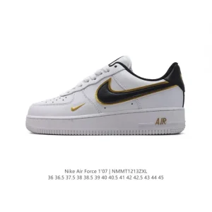 Nike Air Force 1 '07 Low White Leather Low-Top Sneakers