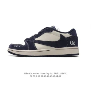 Jordan Air 1 Low OG SP Military Blue Reverse Swoosh Basketball Shoes