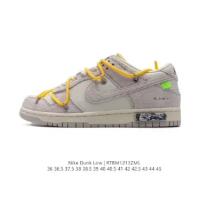 Off-White x Nike Dunk Low The 50 Sail Deconstructed Skate Shoe